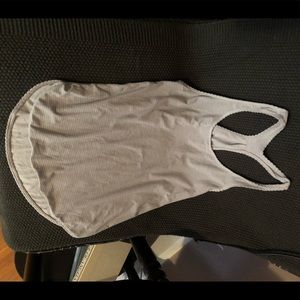 Grey, Ribbed, Racerback Lululemon Tank